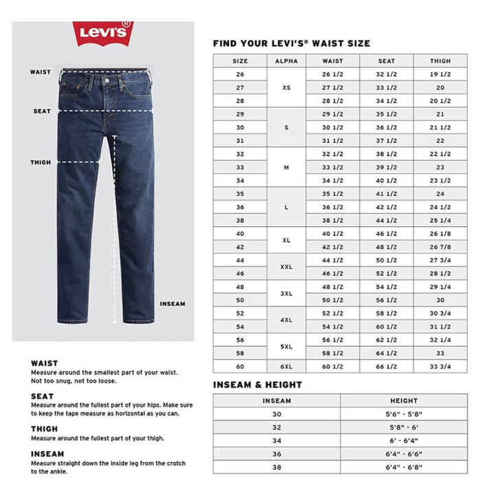 Levi's 38X34 / Blue Levi's Men's 505 Regular Fit Jeans - 38X34 Classic Comfort and Style * mens606