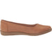 Life Stride 8W / tan LifeStride Women's Nonchalant Ballet Flat Size 8W Comfy Slip On Shoes MSRP $70