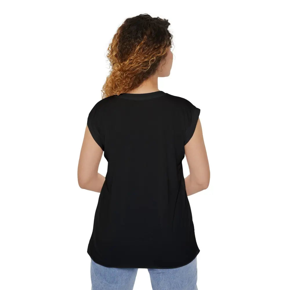 Lightning Bolt Heart women’s muscle tee black graphic t-shirt