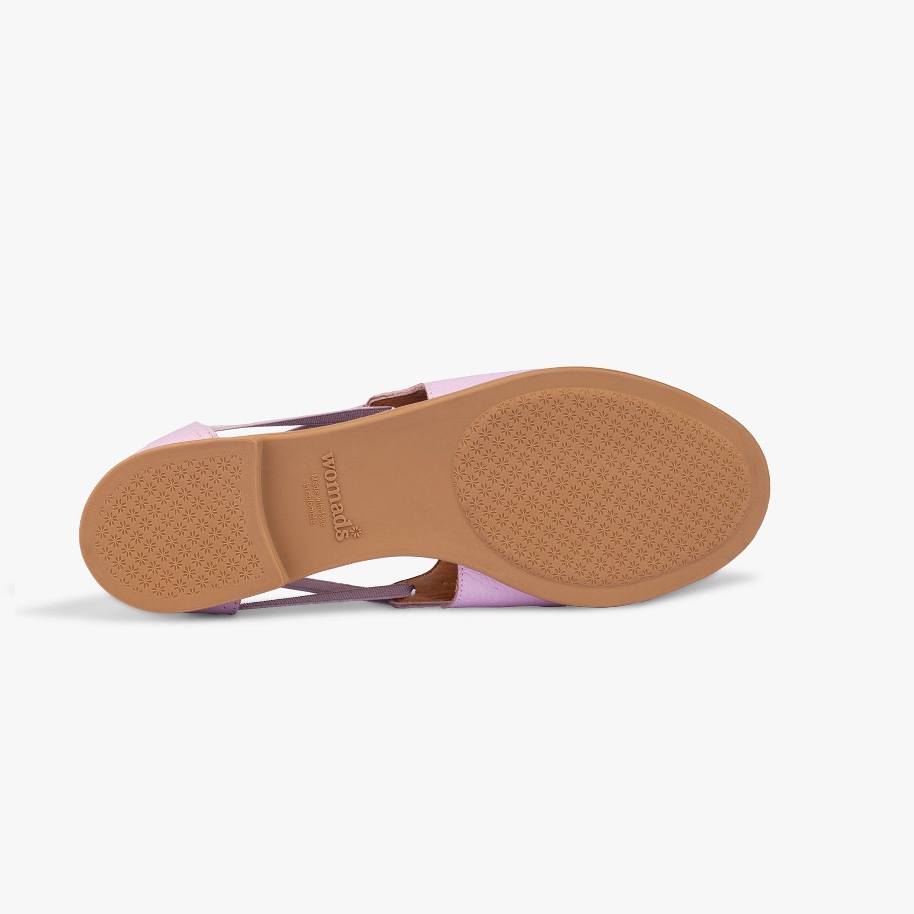 Lilac Dream Peep Toe Sandals - Womads Pastel Leather Flats for Women - Triniskies
