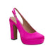 Linea Paolo 9.5 / Pink Línea Paolo IVIE | Platform Slingback Pumps, Size 9.5, Elegant Women's Footwear