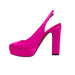 Linea Paolo 9.5 / Pink Línea Paolo IVIE | Platform Slingback Pumps, Size 9.5, Elegant Women's Footwear