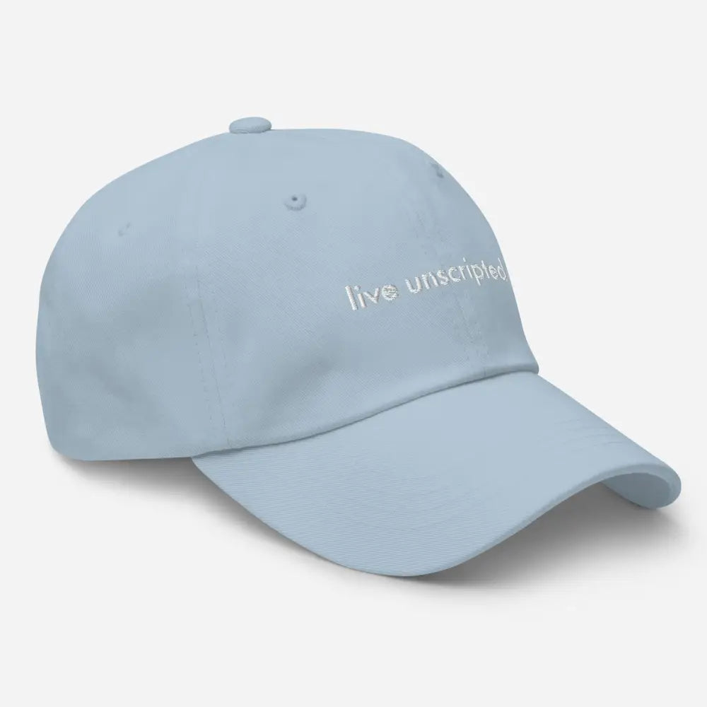 Light blue Trini Skies unscripted dad hat vintage adjustable cap