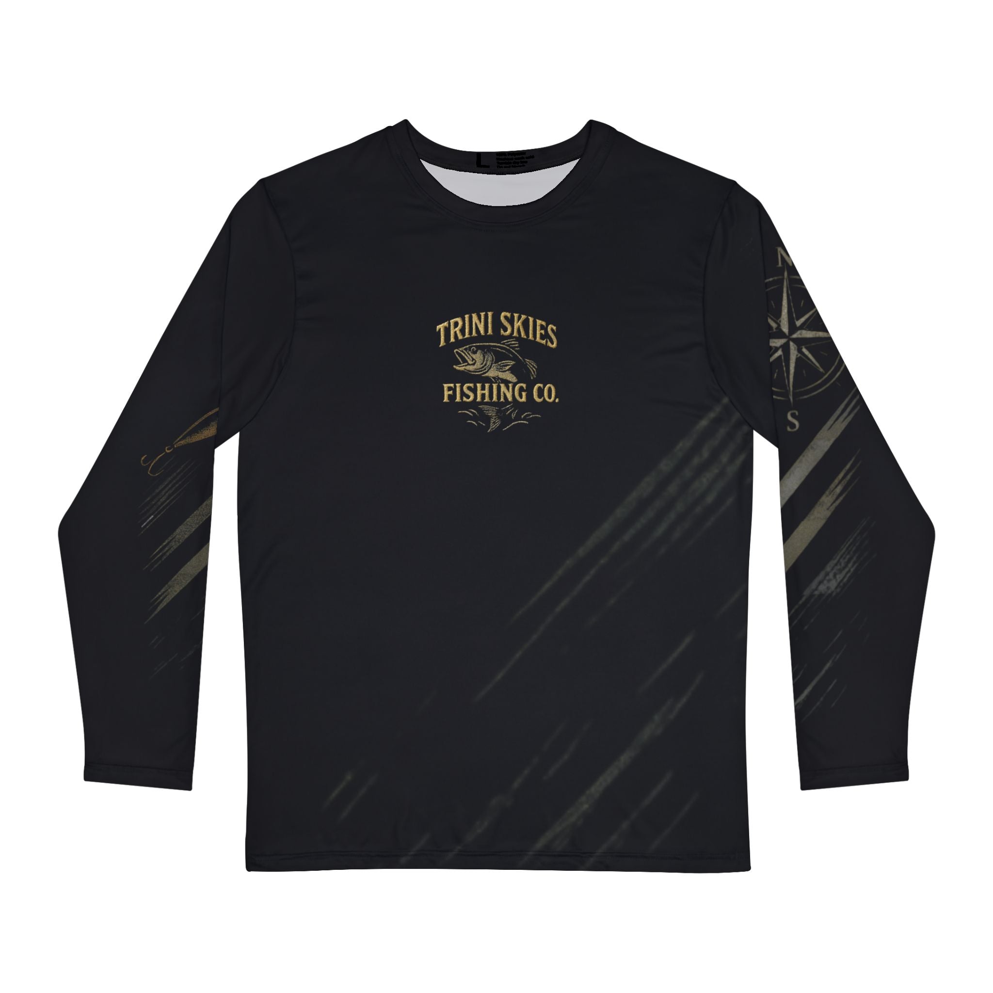 Long Sleeve Fishing Shirt, Perfect for Anglers, Casual Outdoor Wear, Fishing Trip Apparel, Great for Holidays and Gifts, Bass Fishing - Triniskies