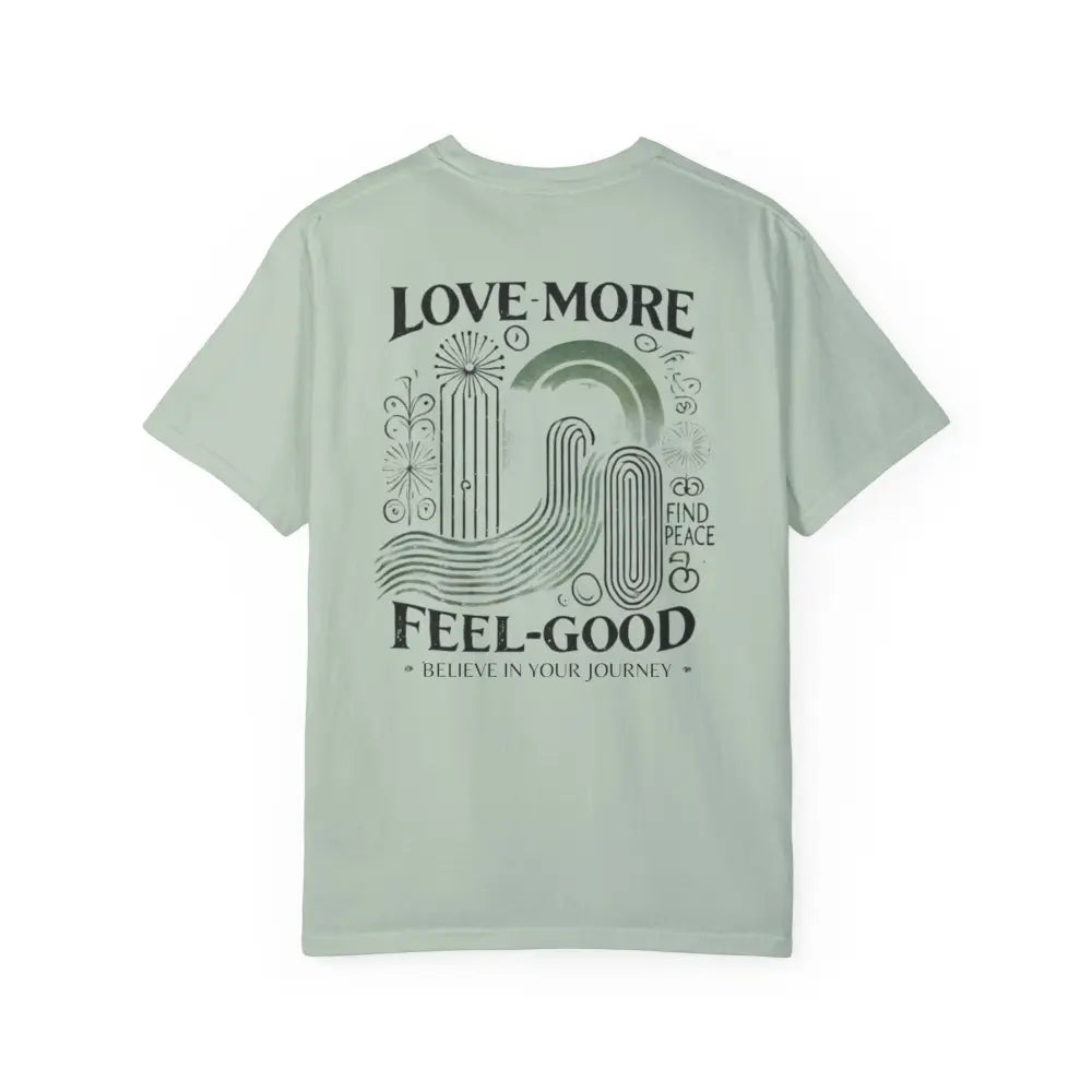 Journey Comfort Colors light green love more feel-good tee