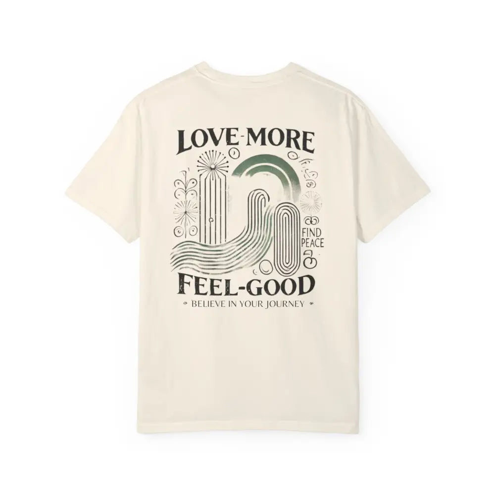 Journey Comfort Colors graphic tee in cream with positivity design