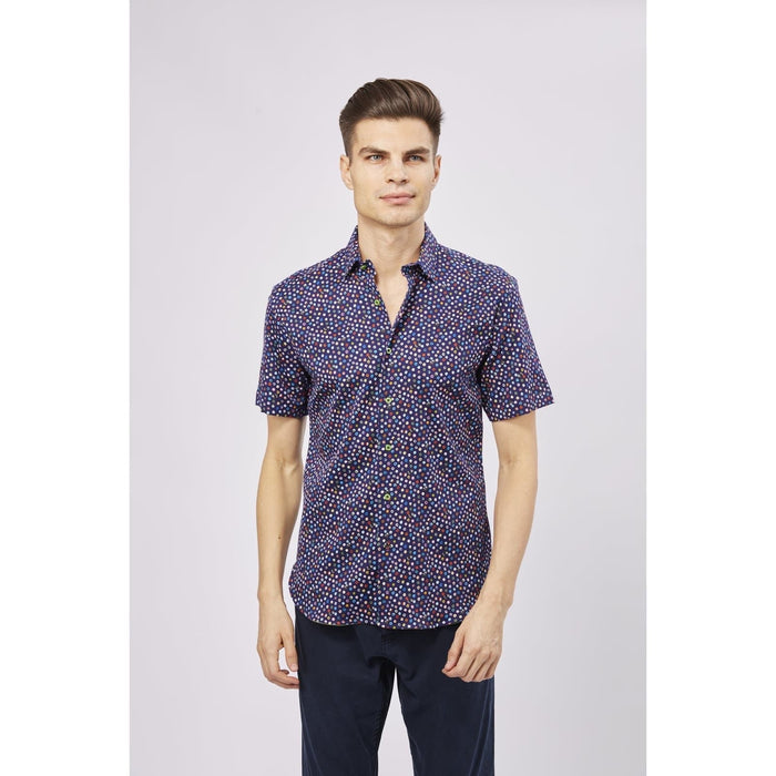 Luchiano Visconti Large / Multicolor Luchiano Visconti SS23 Multicolor Circles Shirt, Large * men979