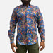 Luchiano Visconti Medium / Multicolor Luchiano Visconti Paisley Button Down Men's Shirt 4877, Multi, Medium * men954