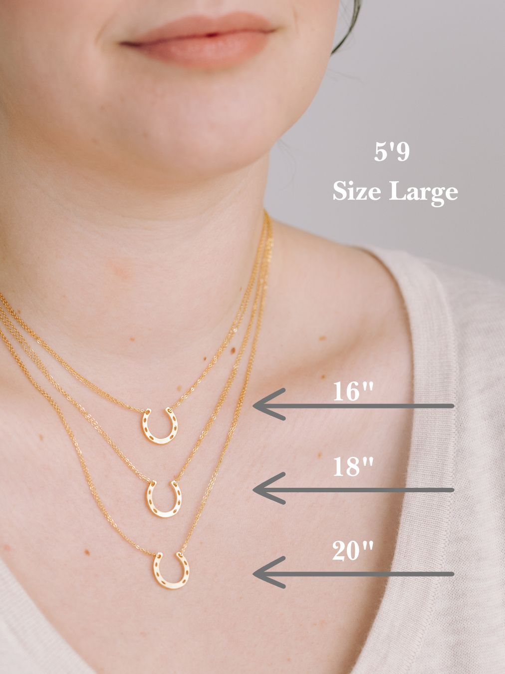 Lucky Horseshoe Mini Necklace - Lady Luck Charm Jewelry for Good Fortune - Triniskies