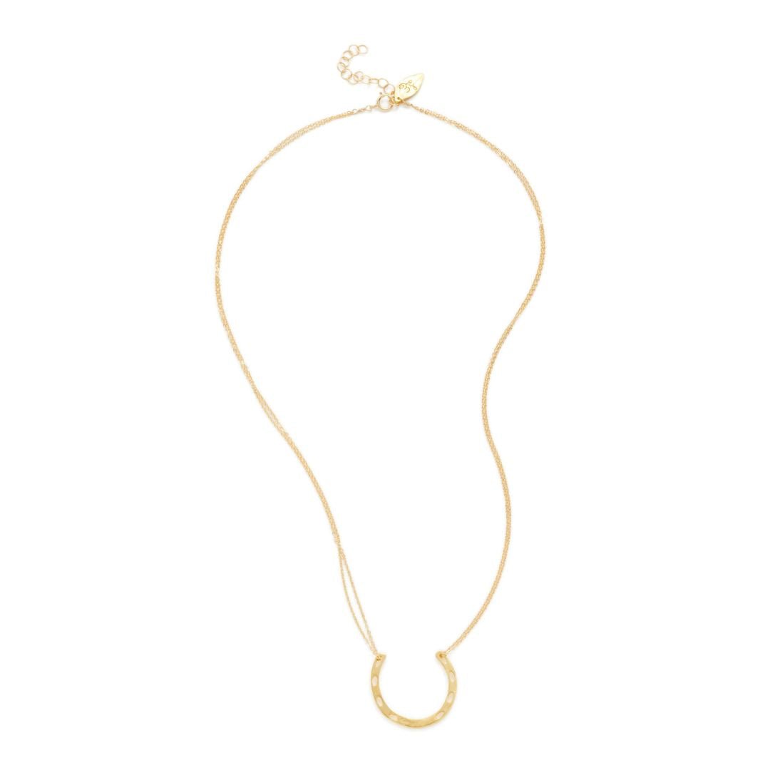 Lucky Horseshoe Statement Necklace - Lady Luck by Laura Elizabeth Jewelry - Triniskies