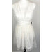 Lulus White / Small Lulus Daisy Floral Tulle Twist Back Skater Mini Dress White* Size Small WD29