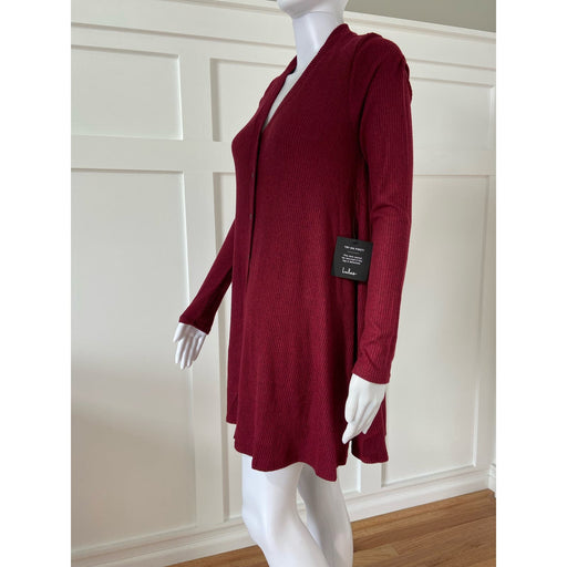 Lulus XS / Red Lulus Ribbed Lightweight Sweater Ruby Red Dress XS* Stylish Cardigan WD39