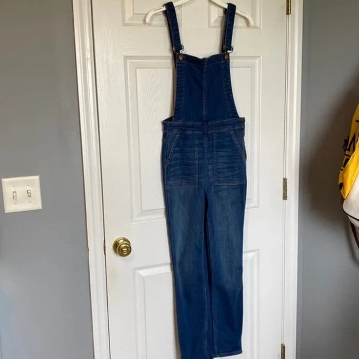 Madewell Small / Blue Madewell Denim Jean Overalls, Zipper Side, Size Small * wom161