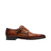 Magnanni Brown / 9.5 / Leather Magnanni Men's Cotillas II Monk Strap Leather Shoes Cognac Brown Size 9.5