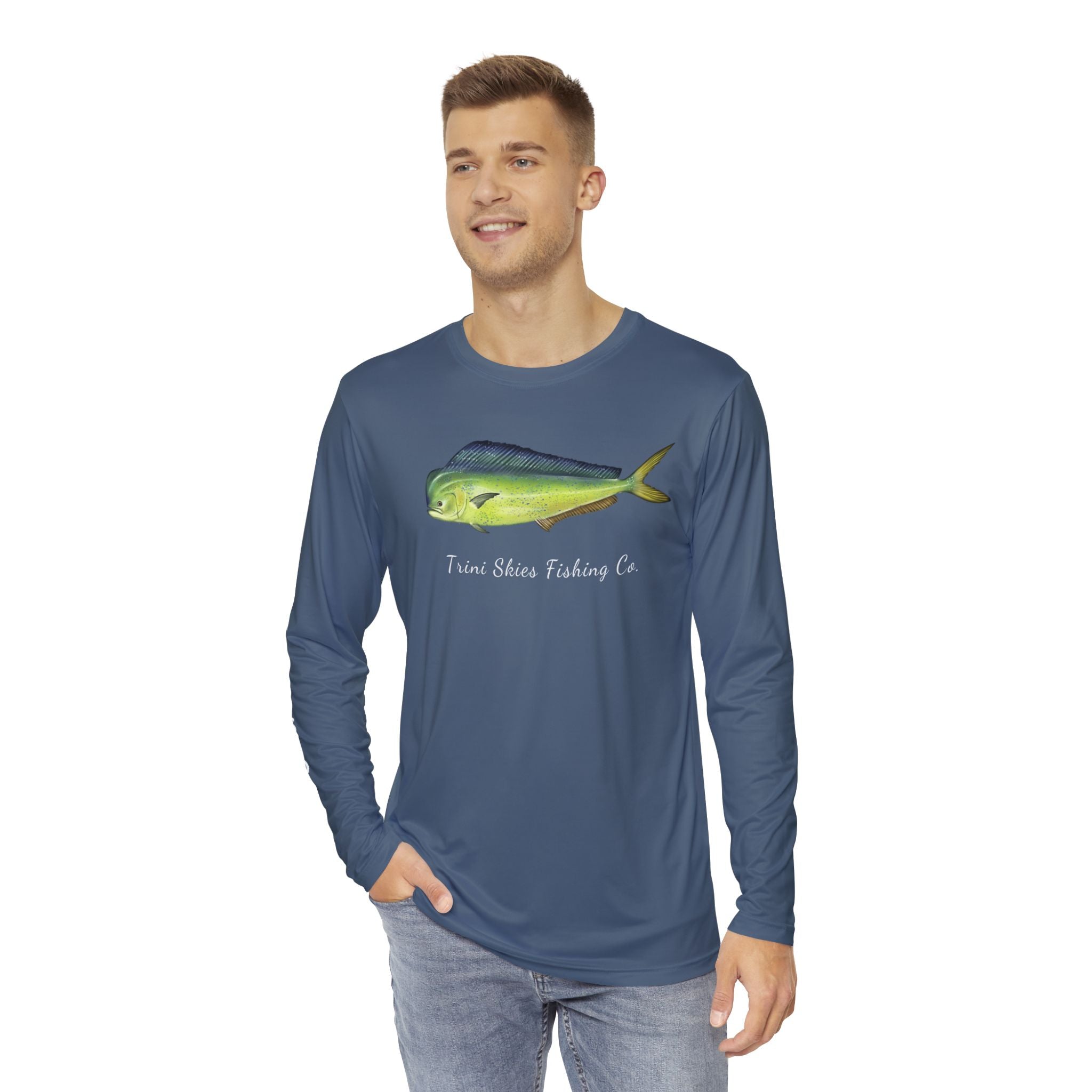 Mahi - Mahi Offshore Fishing Shirt Built for Offshore Trini Skies Performance Long Sleeve UV Performance Fishing Shirt Long Sleeve Unisex - Triniskies