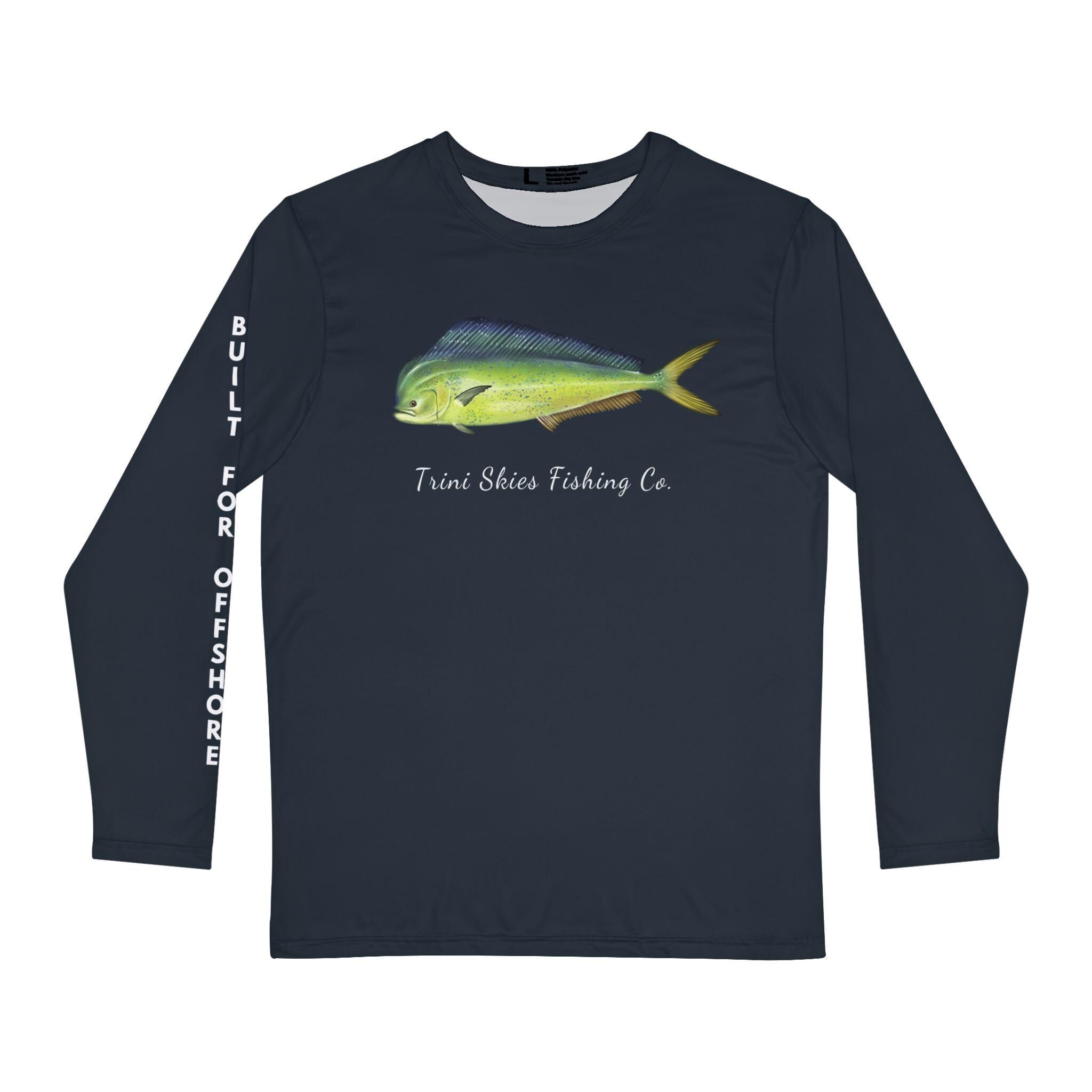 Mahi - Mahi Offshore Fishing Shirt Built for Offshore Trini Skies Performance Long Sleeve UV Performance Fishing Shirt Long Sleeve Unisex - Triniskies