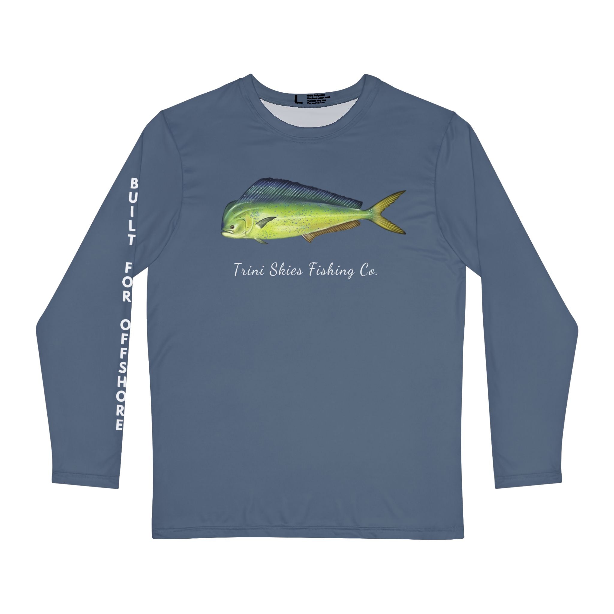 Mahi - Mahi Offshore Fishing Shirt Built for Offshore Trini Skies Performance Long Sleeve UV Performance Fishing Shirt Long Sleeve Unisex - Triniskies