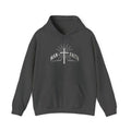 Dark gray Man of Faith hoodie with love jesus graphic