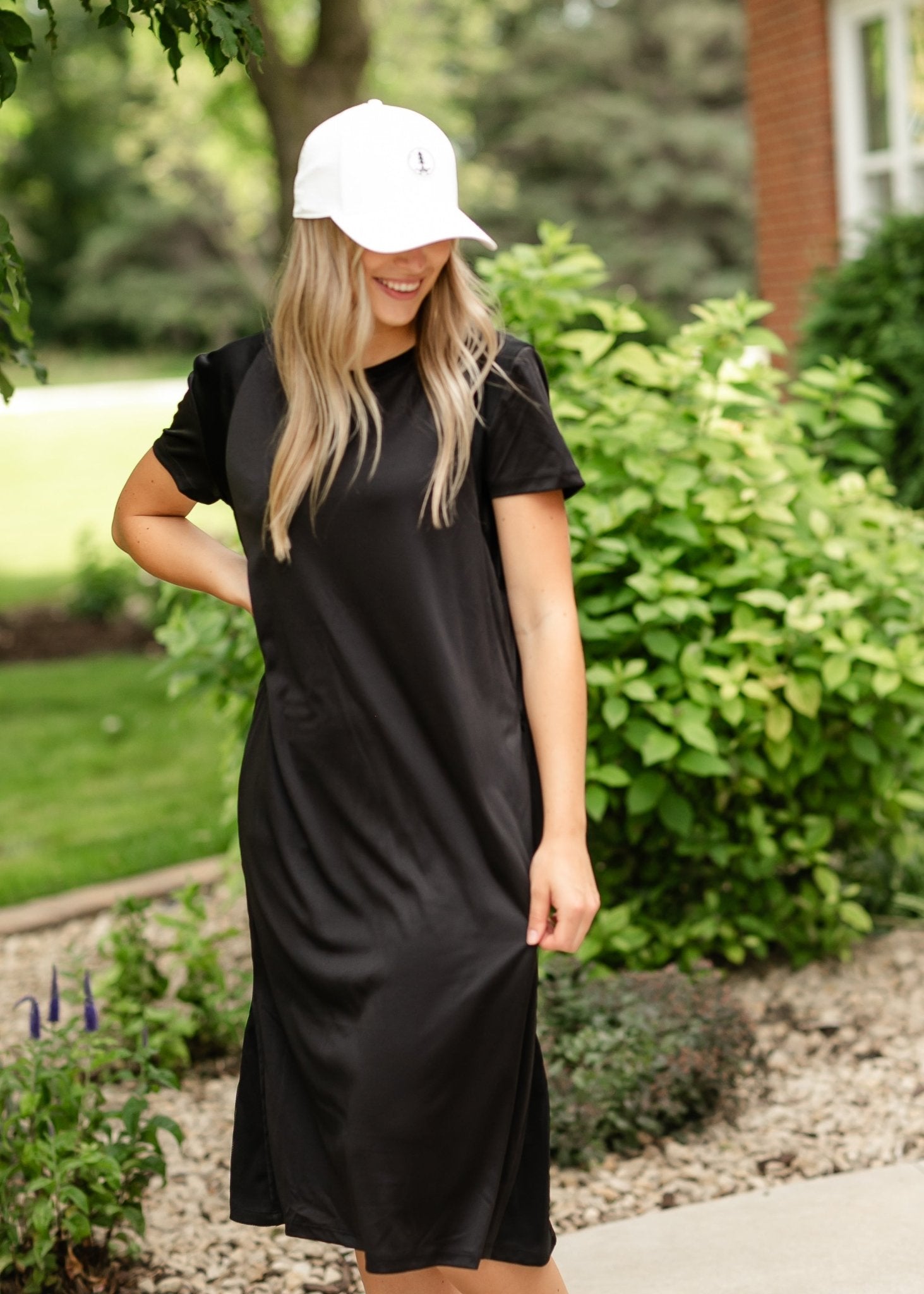 Manda Athletic Midi Dress – SPF Protective Activewear with Pockets - Triniskies