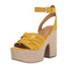 Marc Fisher 6 / yellow Marc Fisher LTD Women's Oaten Wedge Sandal SZ 6 - Contemporary, Sleek Shoes