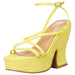 Marc Fisher 7.5 / Yellow "Marc Fisher LTD Women's Fetch Heeled Sandal, Yellow 700, Size 7.5"