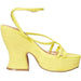 Marc Fisher 7.5 / Yellow "Marc Fisher LTD Women's Fetch Heeled Sandal, Yellow 700, Size 7.5"