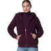 Marc New York XL / Purple Marc New York Performance Women's Teddy Fleece Hooded Jacket size XL * wom859