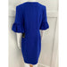 Marina 10 / Blue Marina Crepe Bubble Sleeve Blue Dress New in Plastic* Size 10 WD41