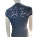 Marina by Marina Bresler 6 / Black Marina Lace Cap Sleeve Tie Crop Jumpsuit - Size 6* Elegant Black Ensemble wom510