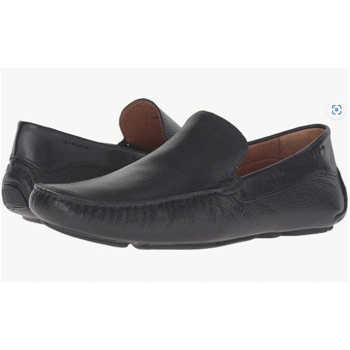 Massimo Mateo Massimo Matteo Venetian Driver Black Loafers – Sleek & Sophisticated, Size 8M