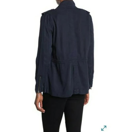 Max Jeans XS / Black MAX Jeans Women's Utility Zip Front Jacket - Martini Navy, Size XS * wom511