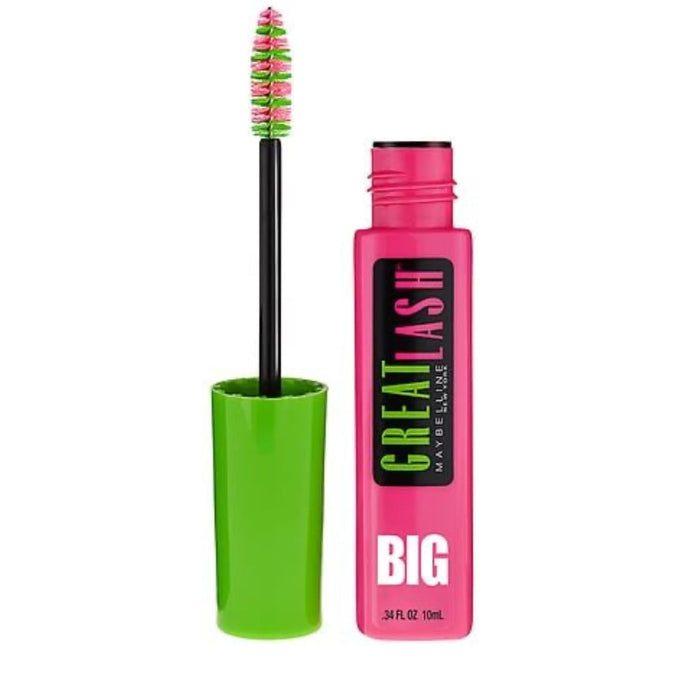 Maybelline 3 Pack Maybelline Great Lash Washable Mascara, Blackest Black 100, 130, 0.43 oz