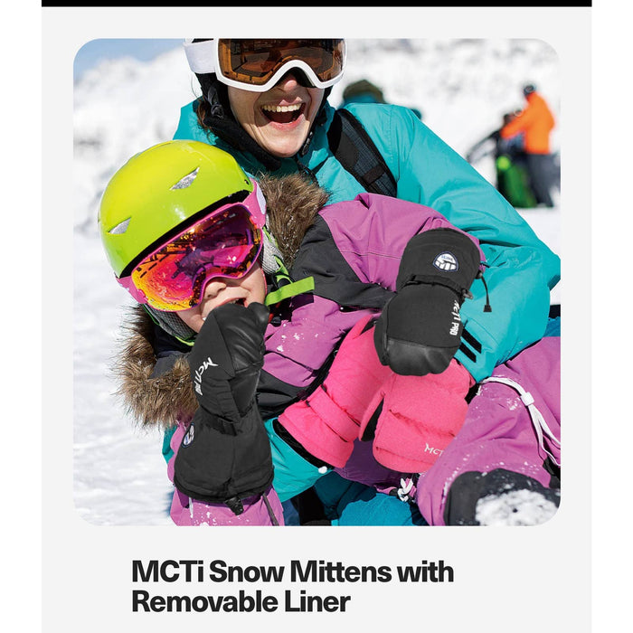 MCTI MCTi Kids Ski Mittens - Removable Sherpa Lining (2-16 Years