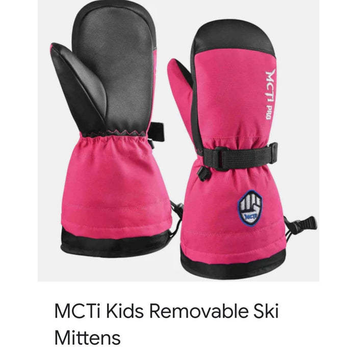 MCTI MCTi Kids Ski Mittens - Removable Sherpa Lining (2-16 Years