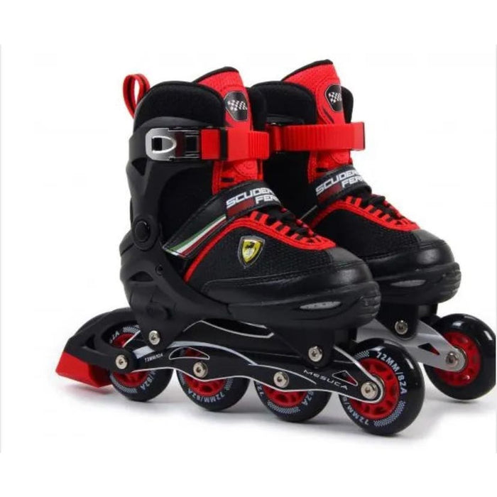 Mesuca 5-7 / Black Ferrari Inline Skates * Blackout Roller Blades for Boys 5-7