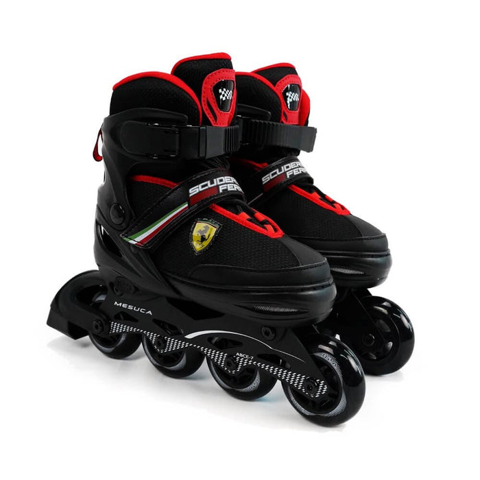 Mesuca 5-7 / Black Ferrari Inline Skates * Blackout Roller Blades for Boys 5-7