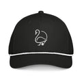 Minimalist Swan Golf Embroidered Rope Cap with White Swan Logo