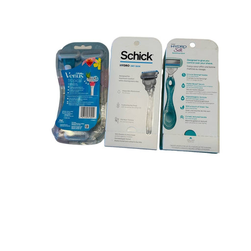 Mixed lot one size / multi Razors bundle of 3 packs one listing Schick And Gillette (misc)