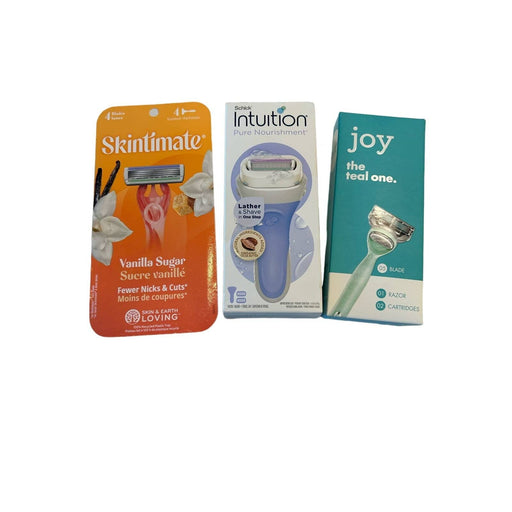 Mixed lot one size / multi Razors bundle of 3 packs one listing Schick Joy and Skintimate