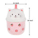 Mmguai 14 Inch Boba Tea Strawberry Cat Plush Pillow - Soft Hugging Toy for Kids & Decor