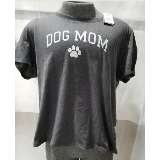 Modern lux Small / Gray Dog Mom Short Sleeve Graphic T-Shirt * Gray Casual-Chic Wardrobe Essential WTS12