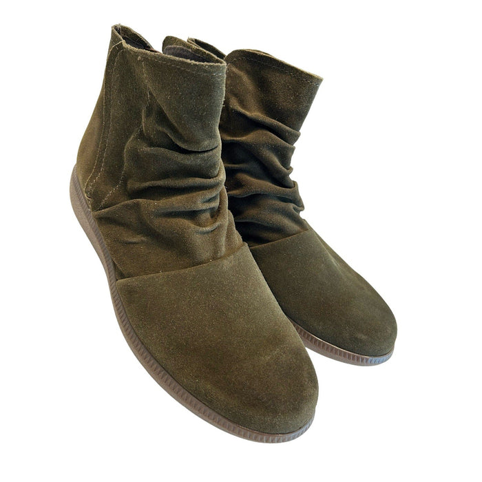 Munro MUNRO Women's Scout Herb Suede Bootie, Size 9, Water-Resistant Suede Shoes