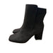 Mysoft Black / 9.5 mysoft Women's GoGo Ankle Boots Square Toe Side Zipper Chunky Heel Boots SZ 9.5