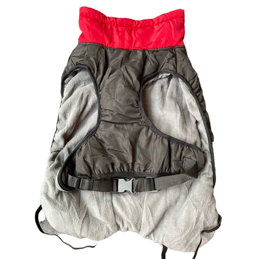 Na Large / multi color Fleece-Lined Vest Dog Jacket * 17" Back Length Dock Insulated Pet Apparel