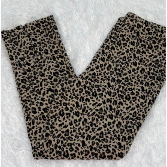 Nanette 14 / Leopard Print Nanette Lepore Leopard Print Skim Pants, Women's Size 14 * WOM255