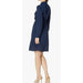 Nanette Lepore 12 / Blue Nanette Nanette Lepore Women's Pleated Collar Shirt Dress Sz 12 * ND01