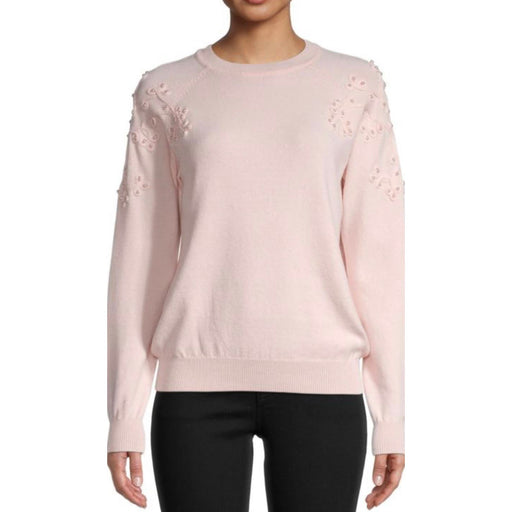 Nanette Lepore XL / Pink NANETTE NANETTE LEPORE Flower Embroidered Sweater - Size XL * wom307