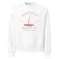Nantucket oversized heavyweight sweatshirt with sailboat design by Bella Canvas