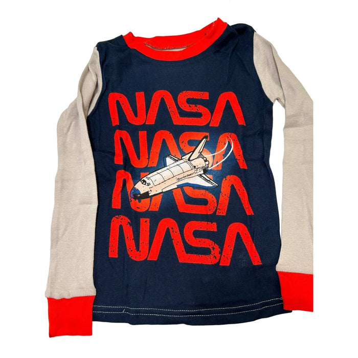 NASA 6 Boys / Blue/Red Boys NASA Pajama Sleepwear Set - Size 6. K68 *