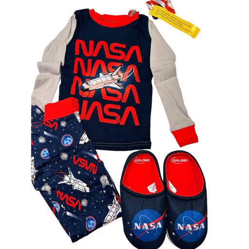 NASA 6 Boys / Blue/Red Boys NASA Pajama Sleepwear Set - Size 6. K68 *